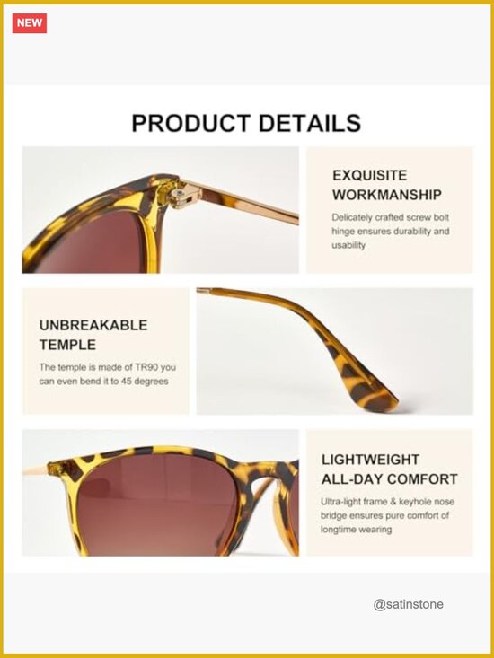 Round Polarized Sunglasses Lightweight UV400 Retro Style for Party Beach main image 7